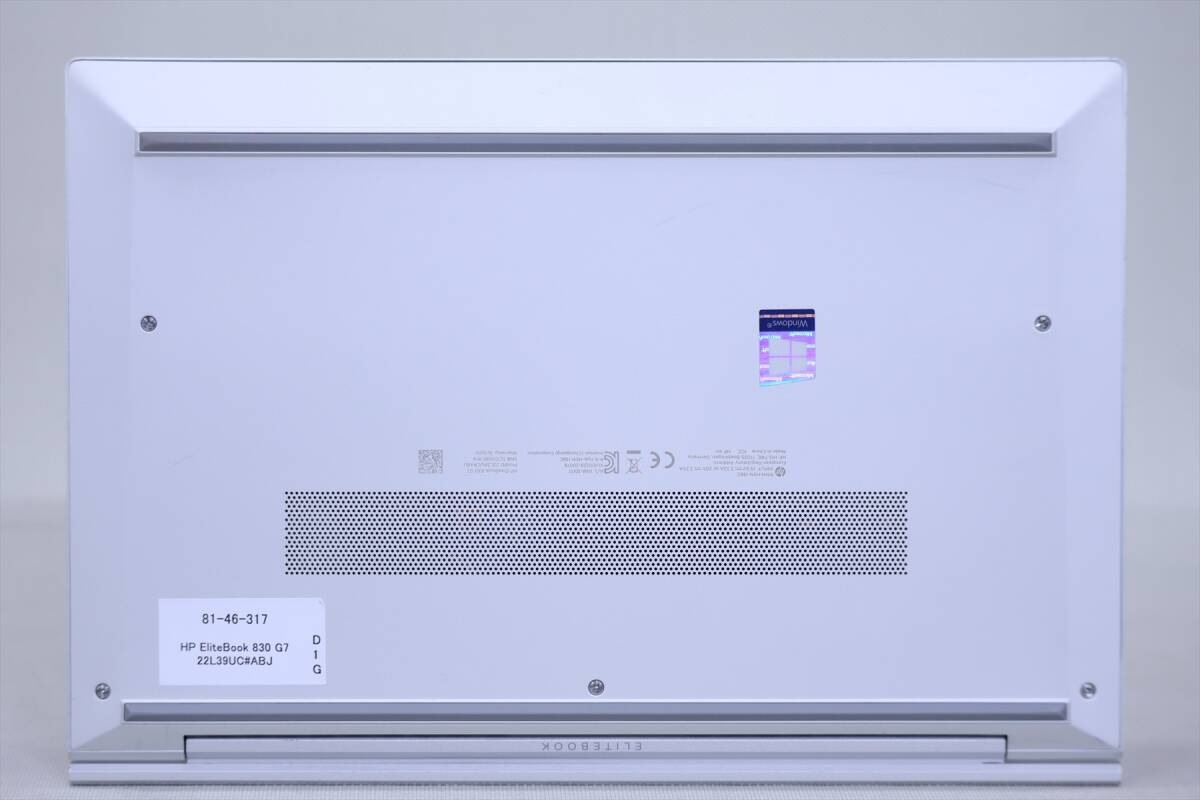 1円～ 16Gメモリ 10世代Corei5 HP EliteBook 830 G7 i5-10310U 16G 256G 13.3FHD Windows11 WiFi6 軽量1.25kg ABB評価