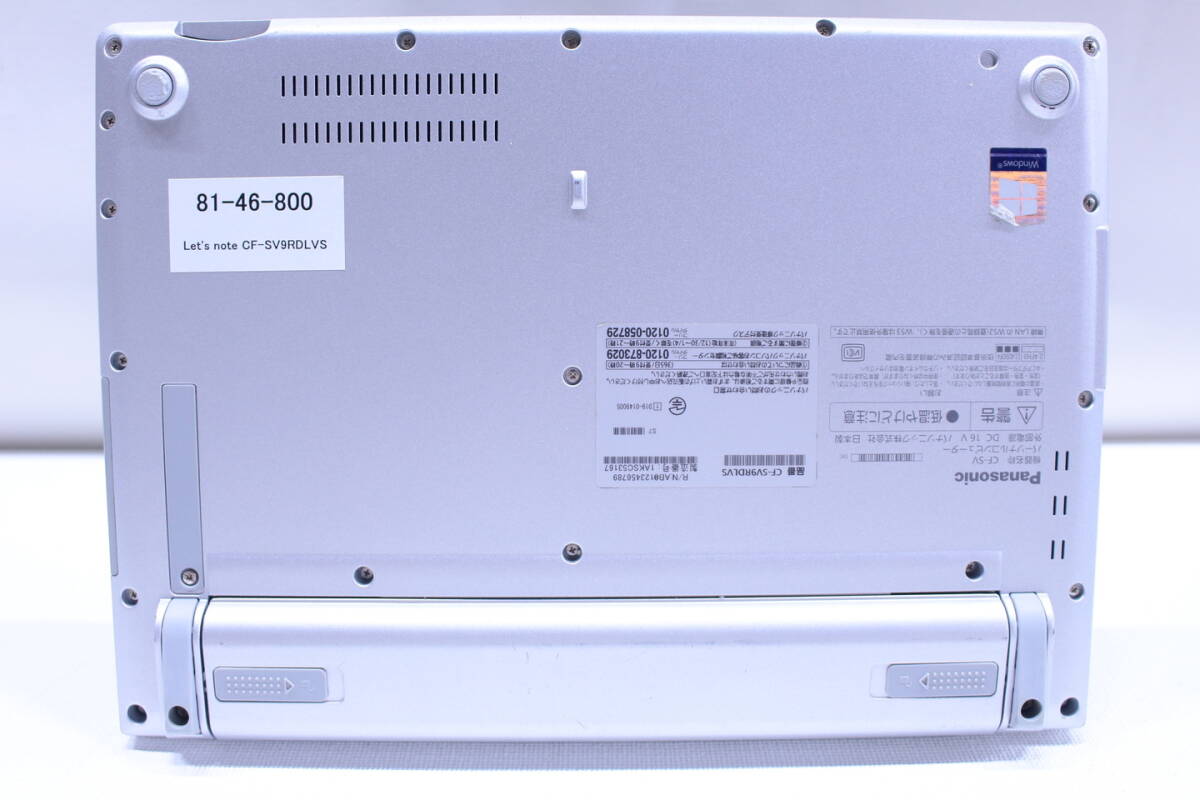 1円～ 軽量約920g 10世代Corei5 Office2019 Let's note CF-SV9RDLVS i5-10310U 8G NVMe256G 12.1WUXGA Wi-Fi6 Windows11 リカバリ BBA評価