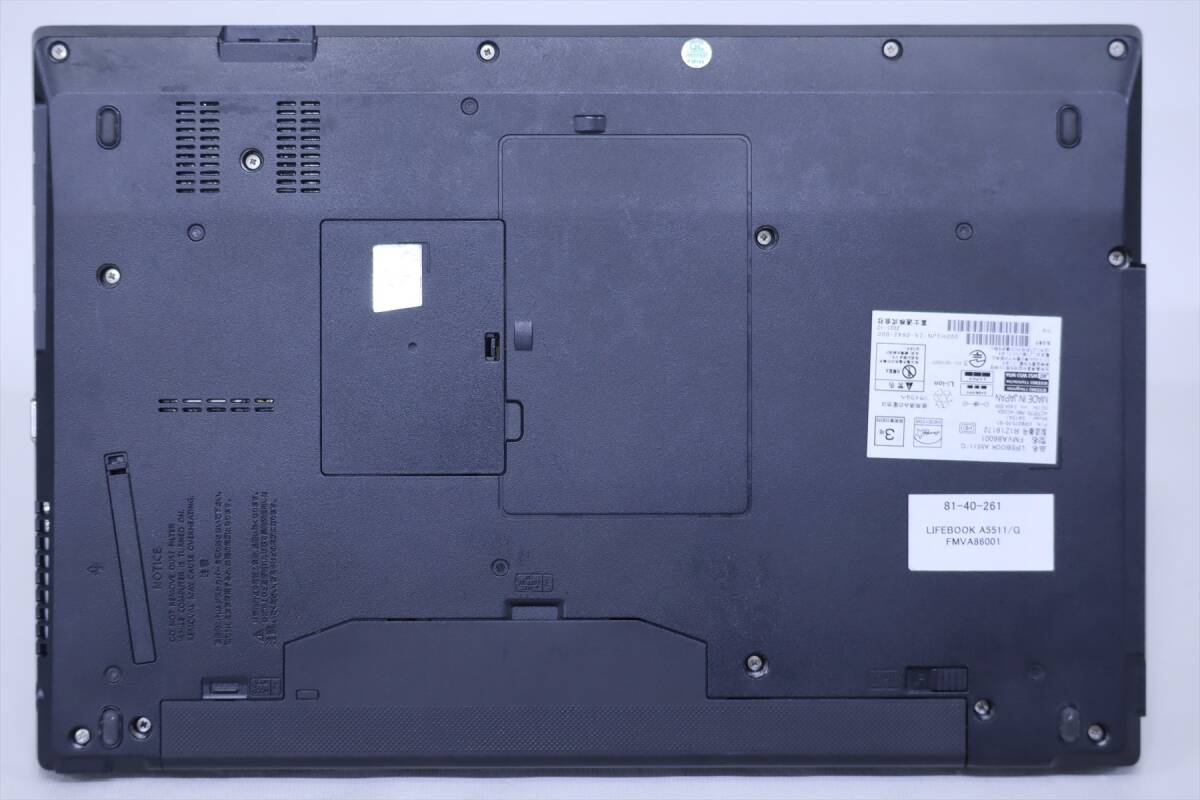 1円～ 即戦力 Office2019 11世代Corei5 富士通 LIFEBOOK A5511/G i5-1145G7 RAM8GB SSD128GB 15.6TFT Windows11 バッテリー良好 CBA評(píng)価