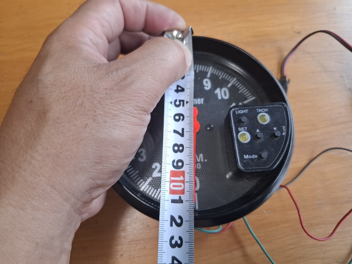 社外電子式タコメーター　VASTUNER　中古 シフトランプ付き　追加メーター