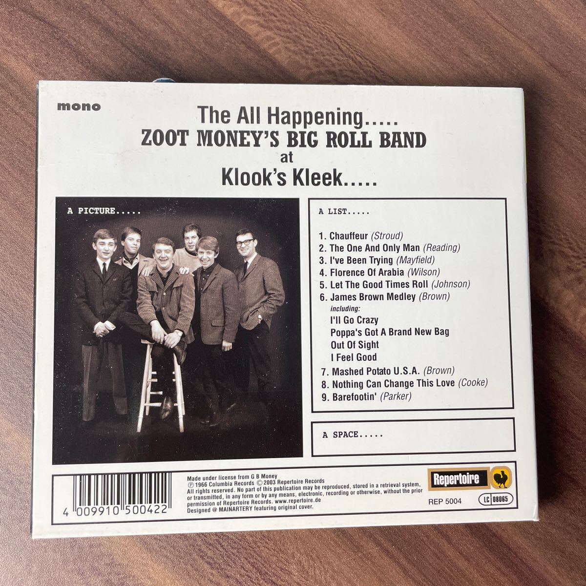 ズート・マネーズ・ビッグ・ロール・バンド ／ ズート！ZOOT MONEYS BIG ROLL BAND ／ ZOOT！_画像2