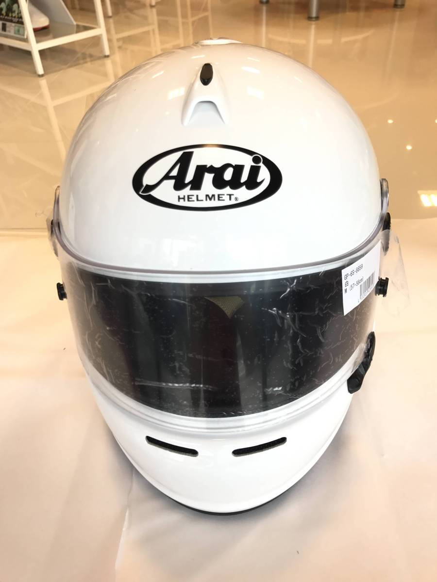 新品　アライ　4輪ヘルメット　GP-6S 8859　?ミラーシールド?ハンスアンカー　セット