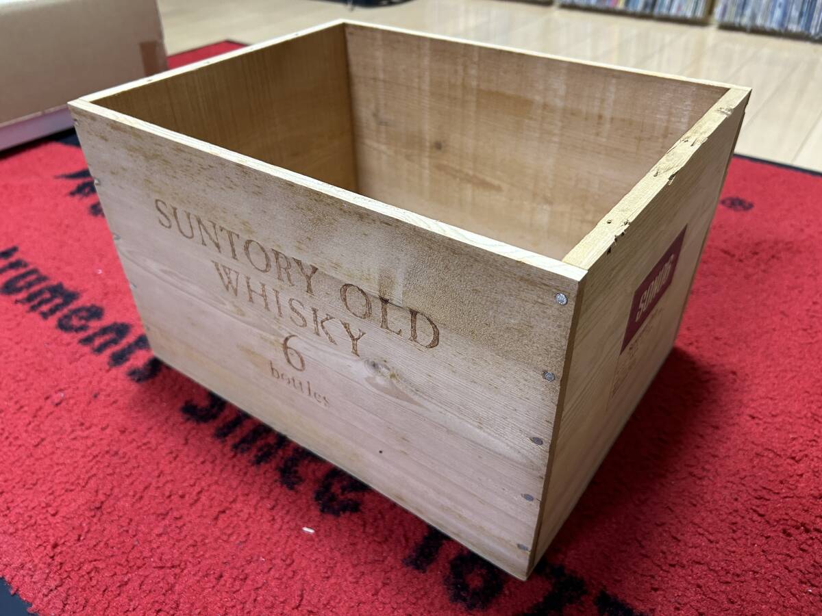 SUNTORY OLD WHISKY ヴィンテージ木箱 インテリア 空き箱 サントリーオールド 箱 木箱 美品 アンティーク インテリアに