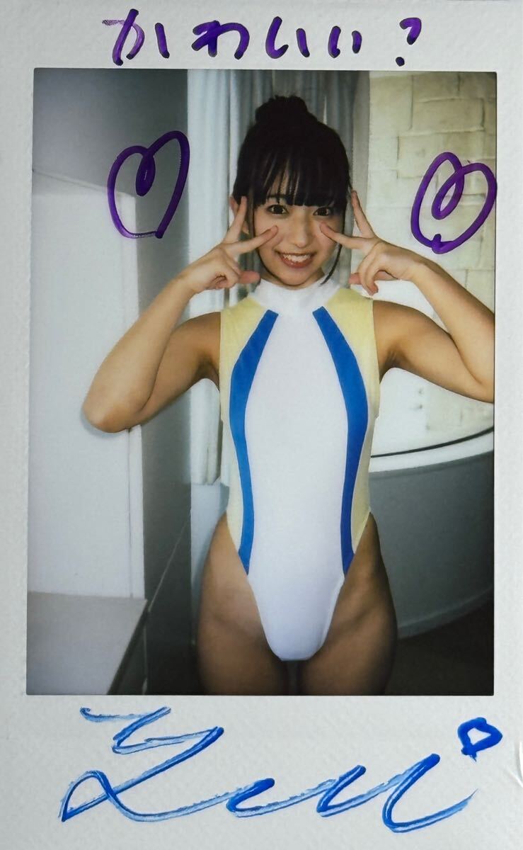 入间ゆい　大人になりたい　DVD撮影现场チェキ　直笔サイン入り
