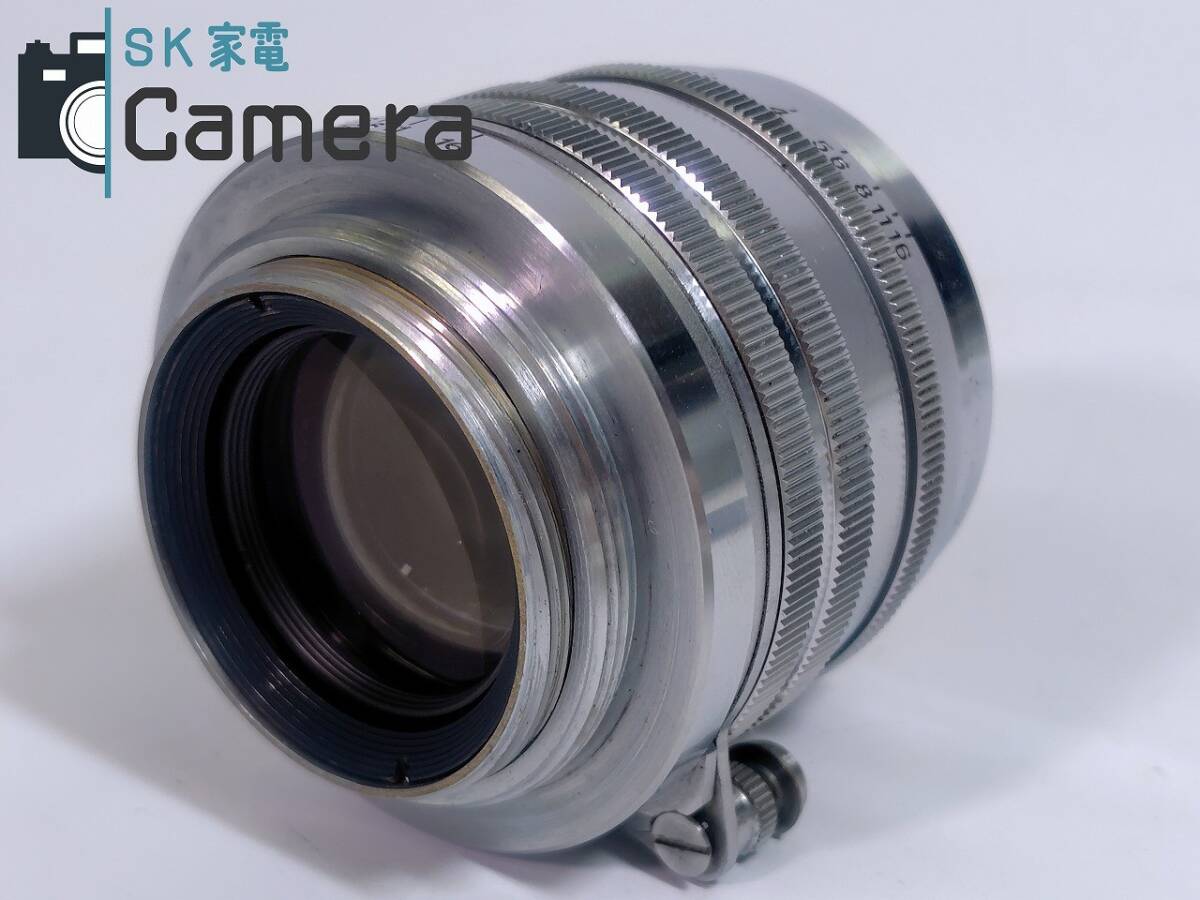 整備済　キャノン　Canon 50mm F1.8 L39 Canon 50mm F1.8 L39（黒鏡胴Ⅰ）マウントタイプ 修理工程解説