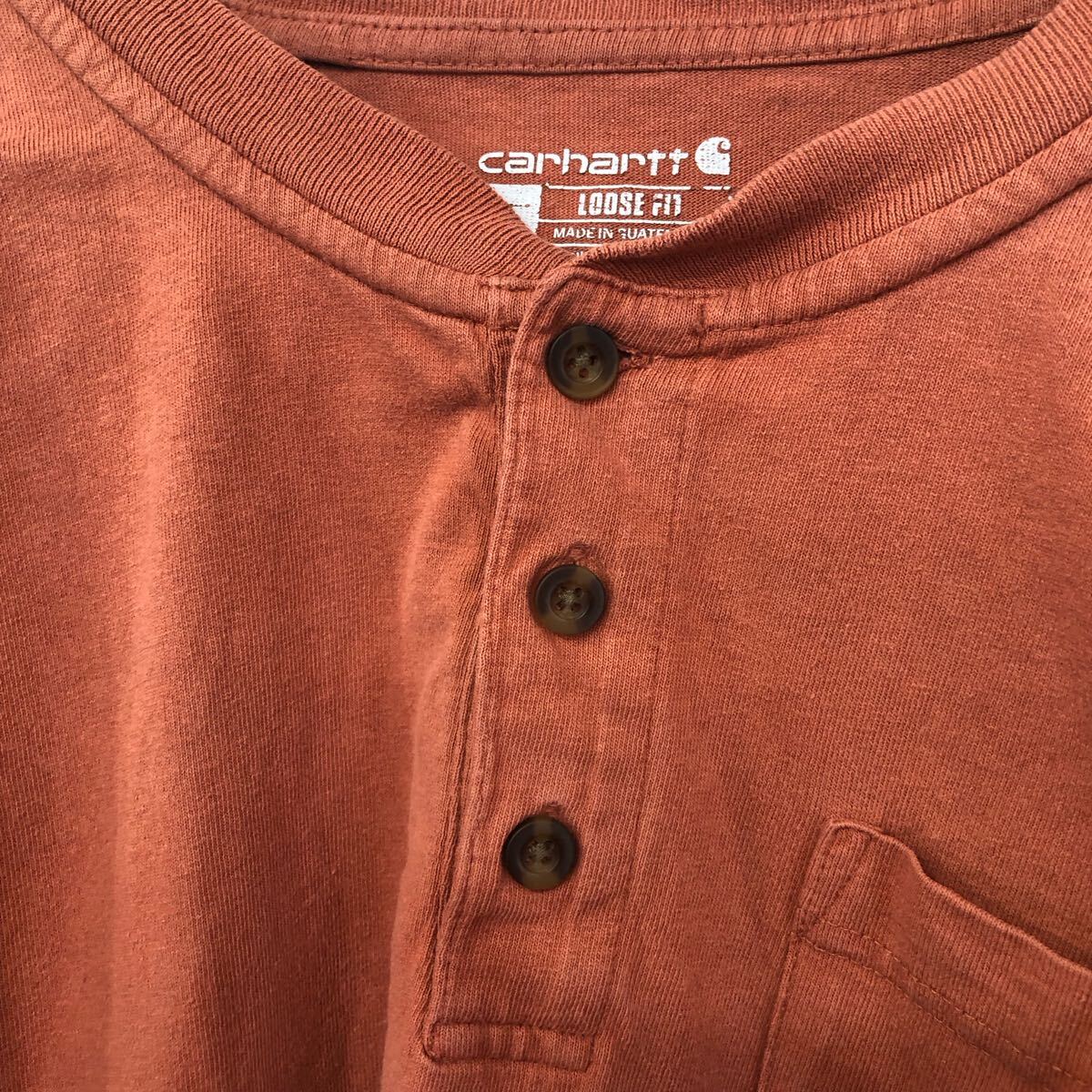  Carhartt t рубашка застежка с планкой one отметка America б/у одежда M 1358