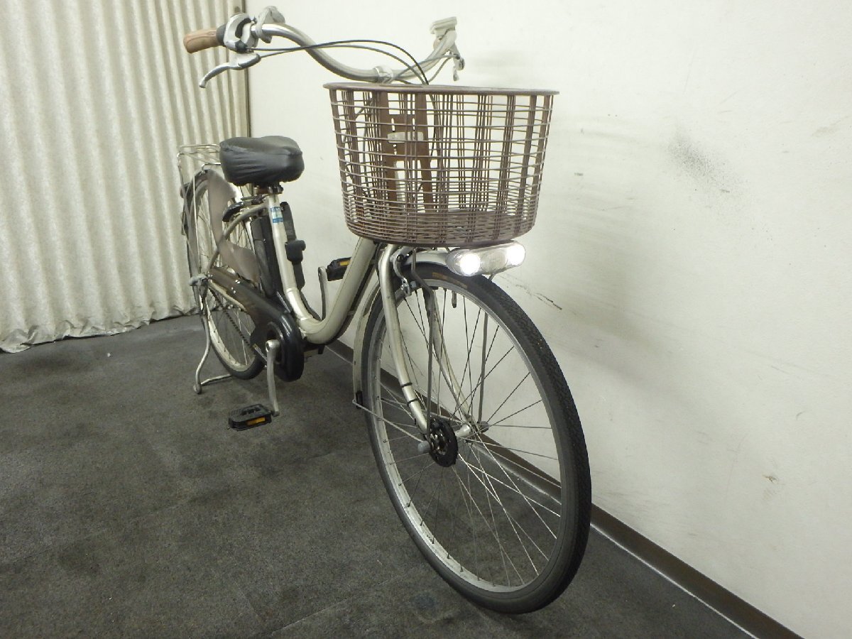 中古電動アシスト自転車 １円売切り!!機(jī)関良好 パナソニック　ビビ?ライトU　 【大坂?兵庫?京都?奈良】は送料3800円でお屆け!!