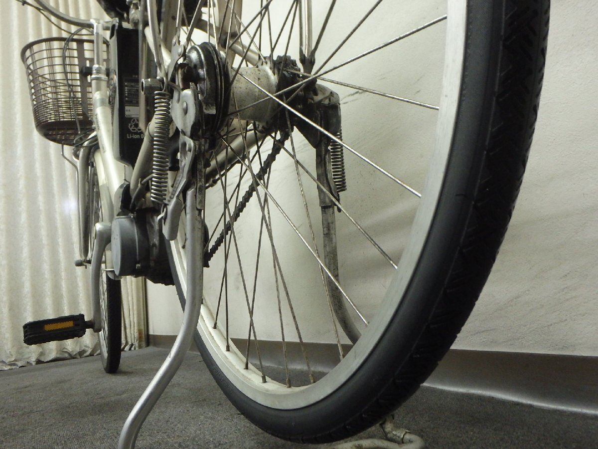中古電動アシスト自転車 １円売切り!!機(jī)関良好 パナソニック　ビビ?ライトU　 【大坂?兵庫?京都?奈良】は送料3800円でお屆け!!
