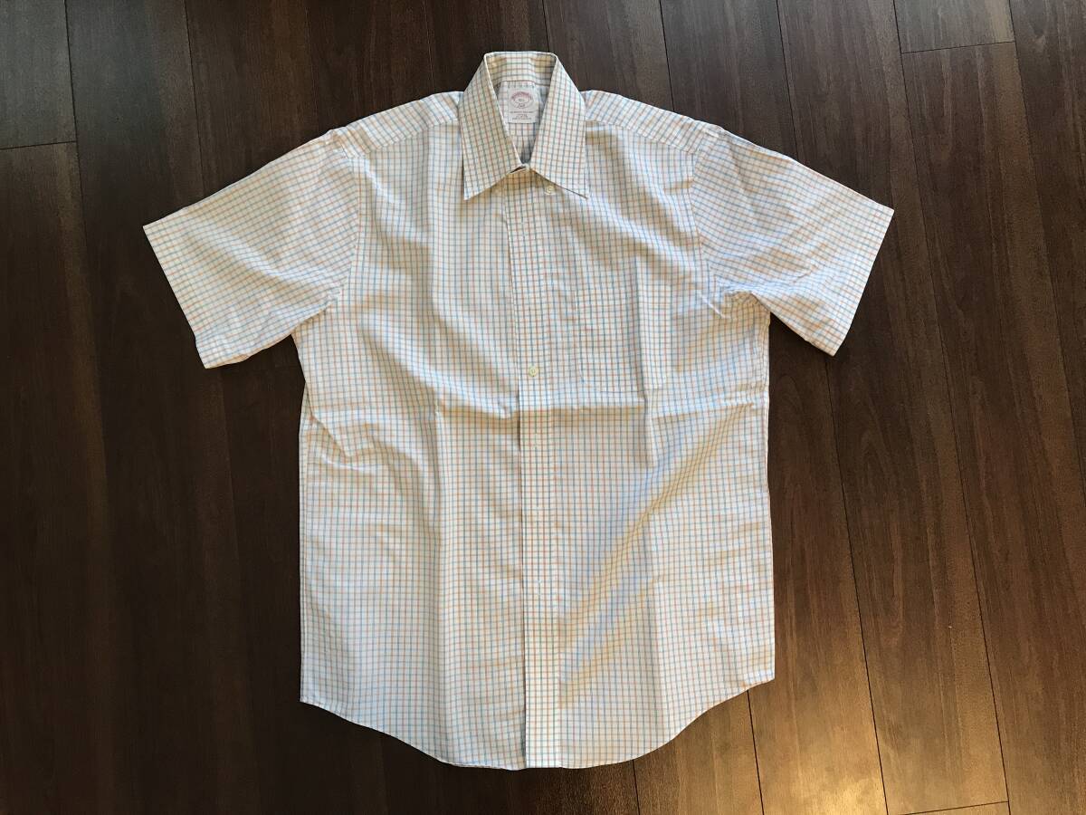 BROOKS BROTHERS／ブルックス ブラザーズ：ショートスリーブ ノンアイロン ボタンダウン【used】R