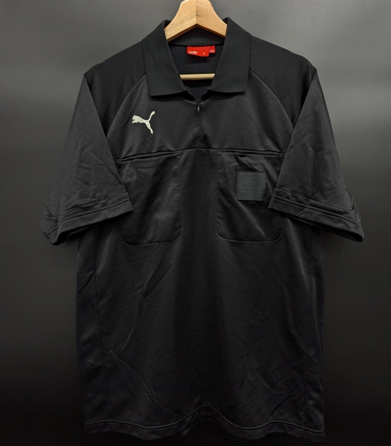 6547C 送料185円? PUMA プーマ 通気性○ メッシュ系生地 サッカー 半袖 レフリーシャツ 大きいサイズ O(LL)