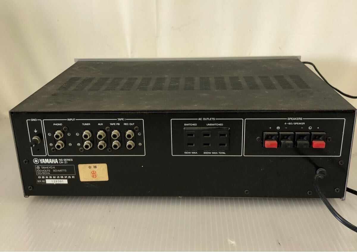 6K6 стоит посмотреть!YAMAHA Yamaha основной предусилитель CA-Z1 Showa Retro стерео усилитель аудио электризация подтверждено б/у товар текущее состояние товар 