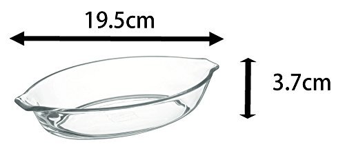 iwaki(イワキ) 耐熱ガラス グラタン皿 3.7×19.5cm 340ml BC710_画像3