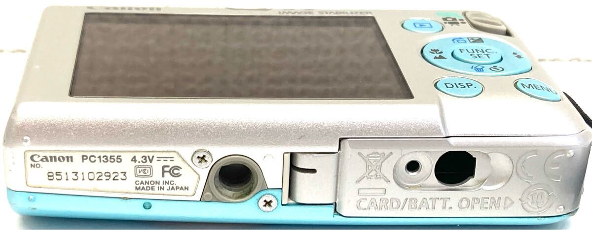 1円?！Canon CANON キヤノン キャノン IXY DIGITAL 110 IS PC1355 コンパクトデジタルカメラ デジカメ カメラ ブルー