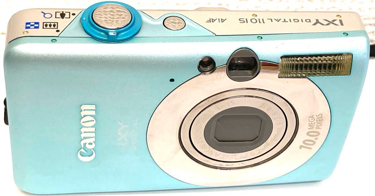 1円?！Canon CANON キヤノン キャノン IXY DIGITAL 110 IS PC1355 コンパクトデジタルカメラ デジカメ カメラ ブルー
