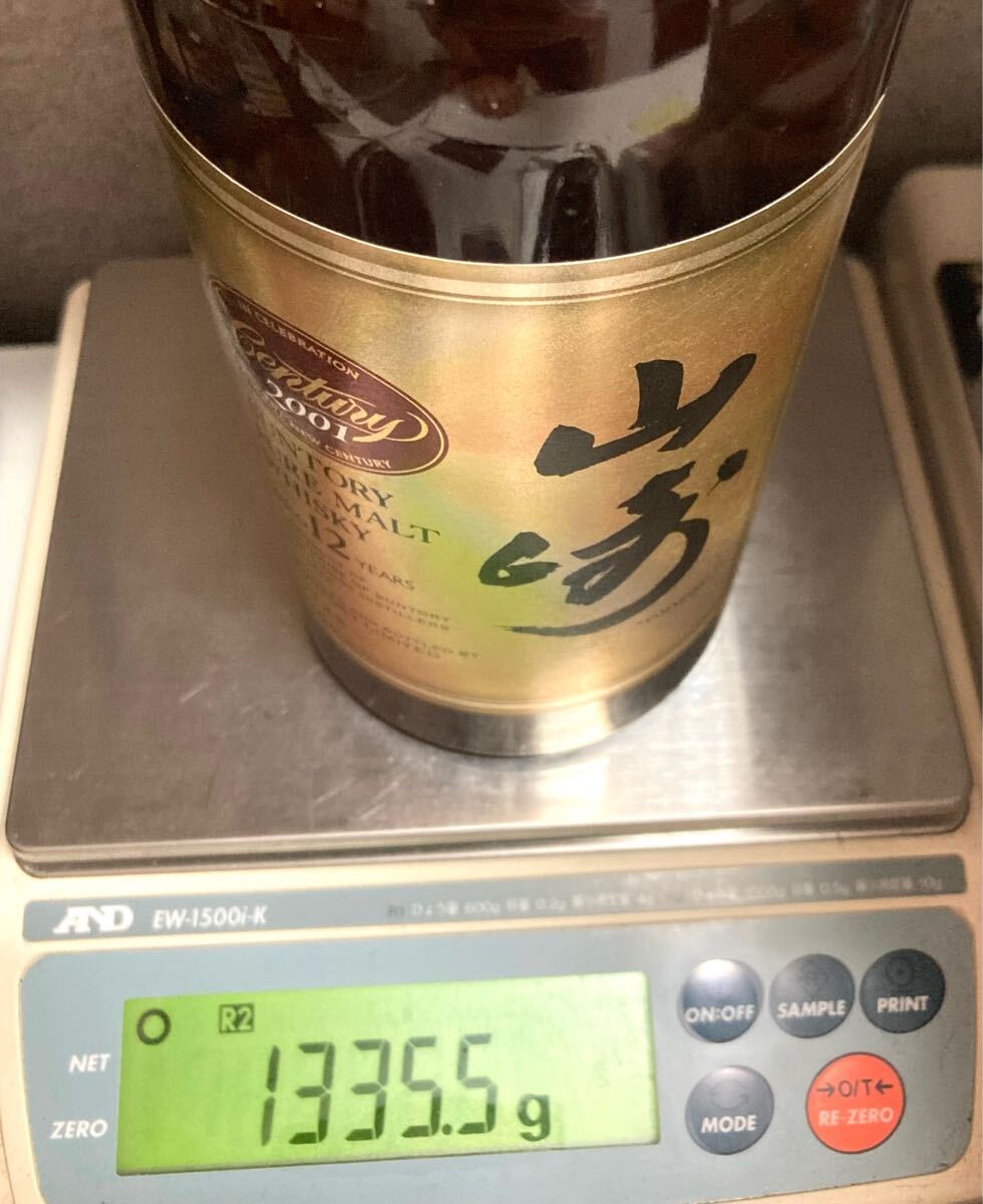 1 иен ~![ нераспечатанный ] SUNTORY PURE MALT WHISKY Suntory чистый malt виски Yamazaki 12 год Century память этикетка 2001 год sake напиток 