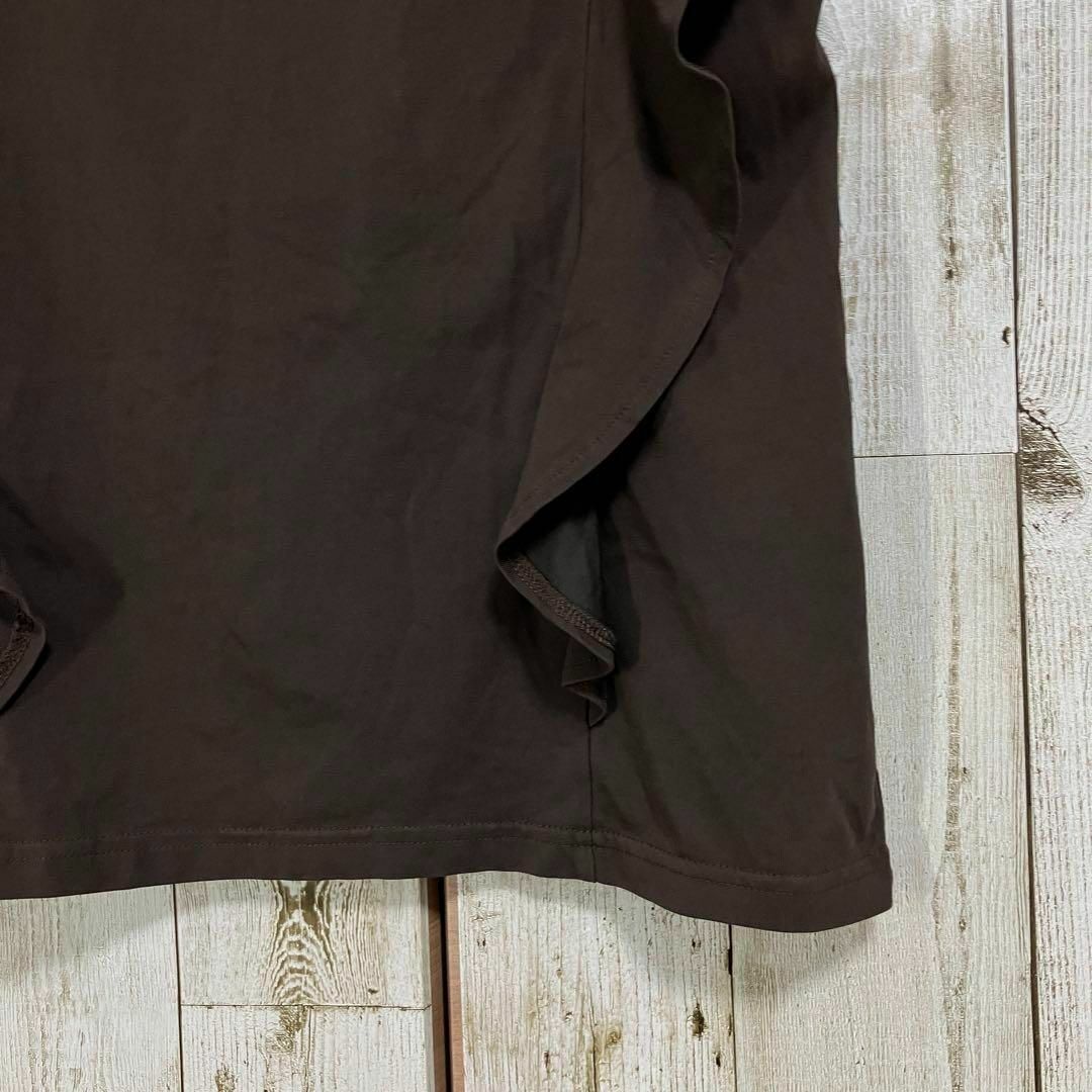 ☆Sonny Label URBAN RESEARCH☆カットソー ノースリーブ Tシャツ ブラウン フリル レディース クルーネック [送料無料☆匿名配送] ☆4387