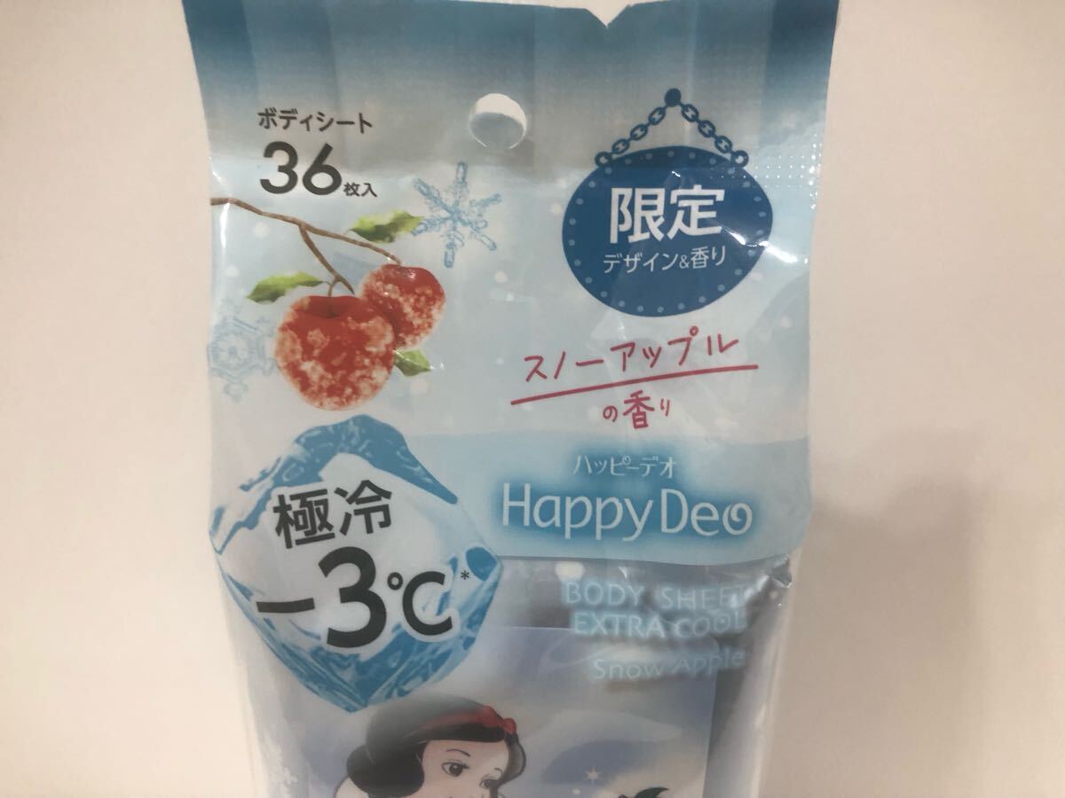 新品 匿名発送 送料無料 限定 マンダム ボディシート 白雪姫 スノーアップル 極冷-3度 36枚入り×2袋