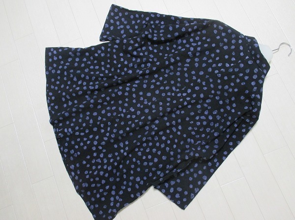 グレープ*grape 橫浜元町　絞り染め風(fēng)チュニックブラウスシャツ　インディアンコットン