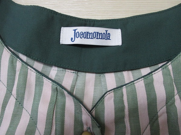 ホコモモラ*Jocomomola シビラ　刺繍ストライプシャツワンピース　40サイズ