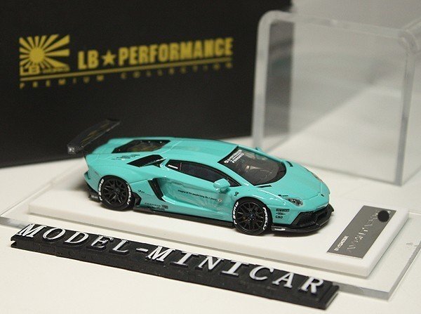 海外最新 △世界限定999台！Tiffany Blue！ONEMODEL 1/64 ランボルギーニ ミニカー