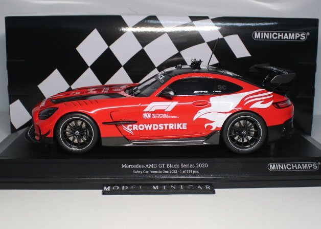 ▲入手困難！PMA 1/18 BENZ メルセデスベンツAMG GT GT-R BLACK SERIES SAFETYCAR F1 2022 155032090 新品 MINICHAMPS