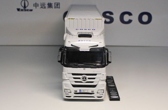 ^ супер редкий!COSCO! Mercedes Benz 1/50 BENZ Actros грузовик контейнер все металл грузовик контейнер работа машина 