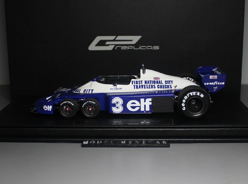 ▲入手困難！GP029A！世界限定500臺(tái)！GP Replicas 1/18 ティレル TYRRELL P34 エルフ 6輪 1977 #3 GP ELF 新品 F1
