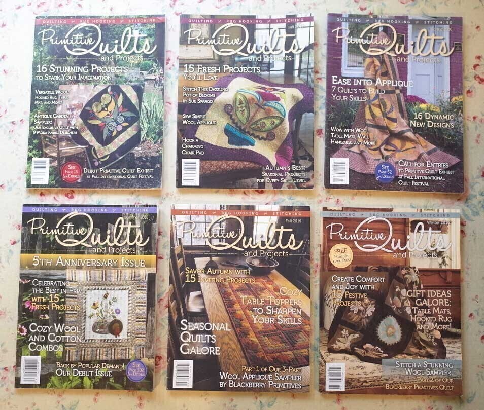 48125/ America. стеганый 26 шт. комплект Primitive Quilts and Project Magazine другой бумага дизайн имеется 2011-2019 год лоскутное шитье 