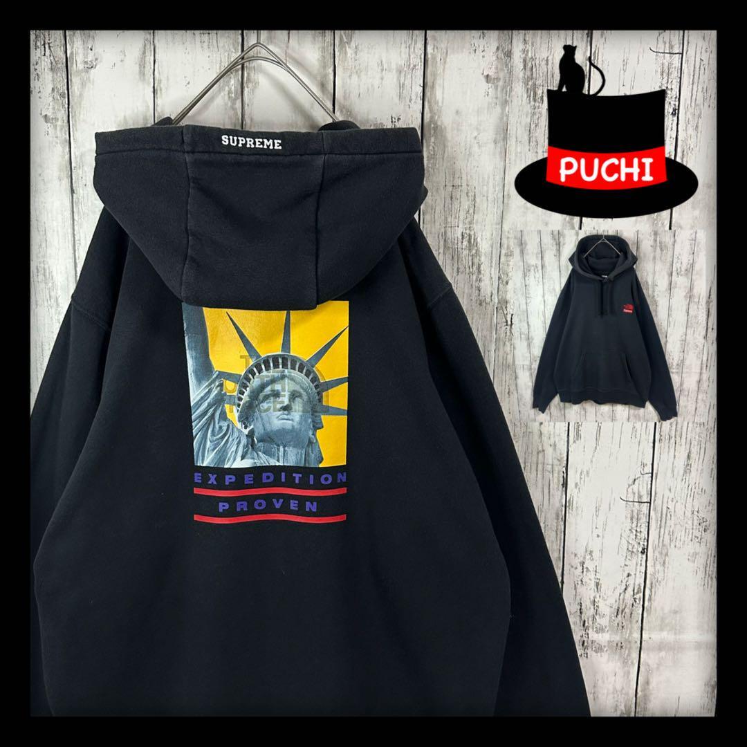 SUPREME シュプリームxノースフェイス★自由の女神パーカー ノースフェイス×シュプリーム THE NORTH FACE x SUPREME】限定