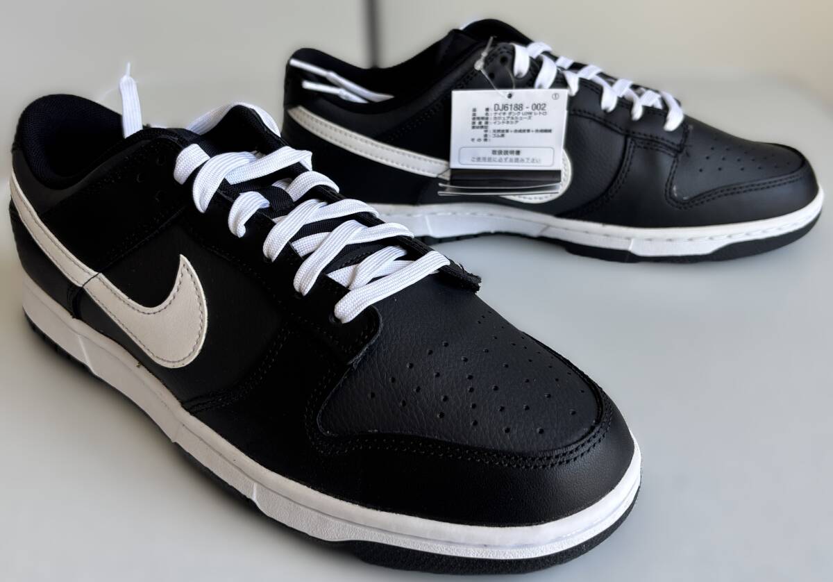 NIKE ナイキ Dunk Low ダンク ロー Black Panda ブラック パンダ DJ6188-002 28.5cm 未使用_画像4