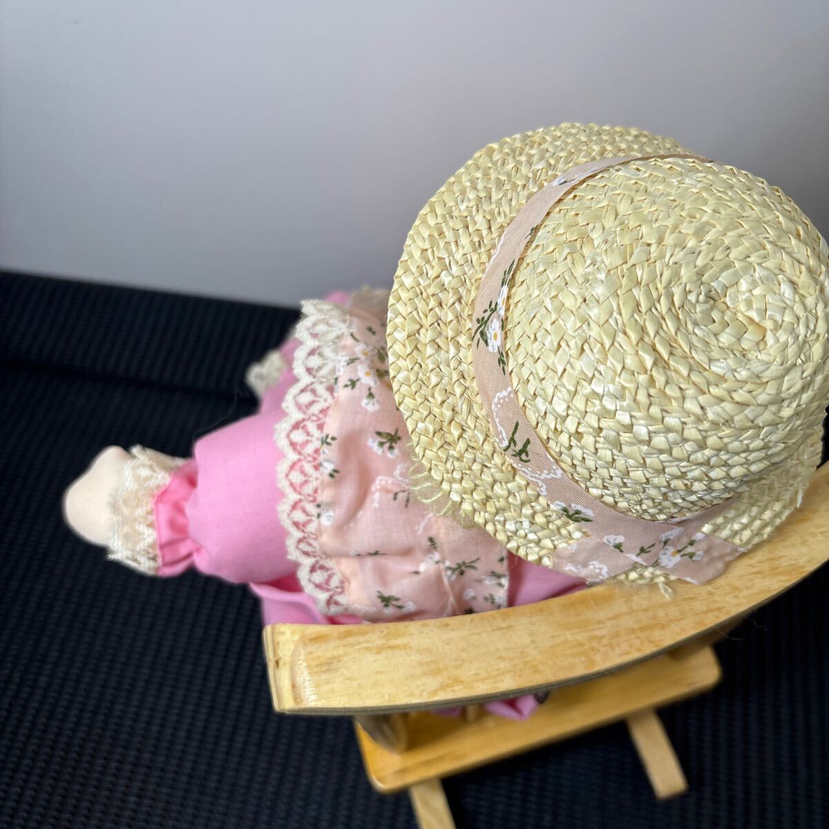 * Osaka / магазин получение возможно * стул имеется колеблющийся музыкальная шкатулка кукла сбор искривление маленький world работа OK Showa Retro античный коллекция *