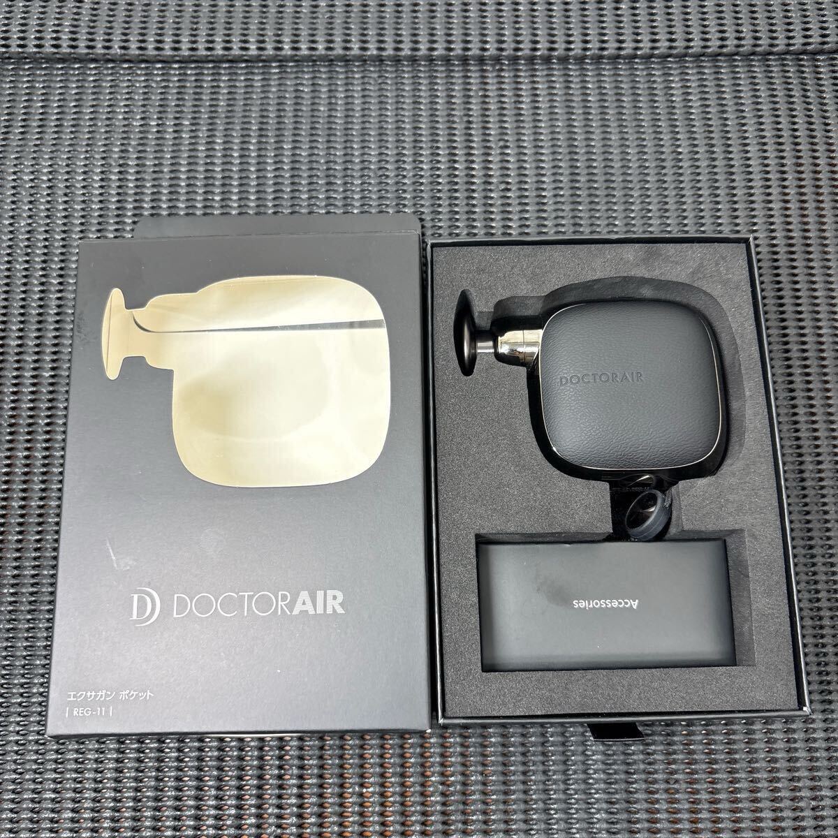 ★保証付き 2026年3月まで★美品★DOCTORAIR REG-11 ポケット エクサガン マッサージ ハンディマッサージャー 使用數(shù)回のみ ブラック★