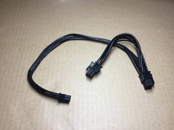 [定形外対応　即納] Mac Pro ビデオカード補(bǔ)助電源 ケーブル mini 6pin ? 6pinｘ２口 ミニ6ピン(2)
