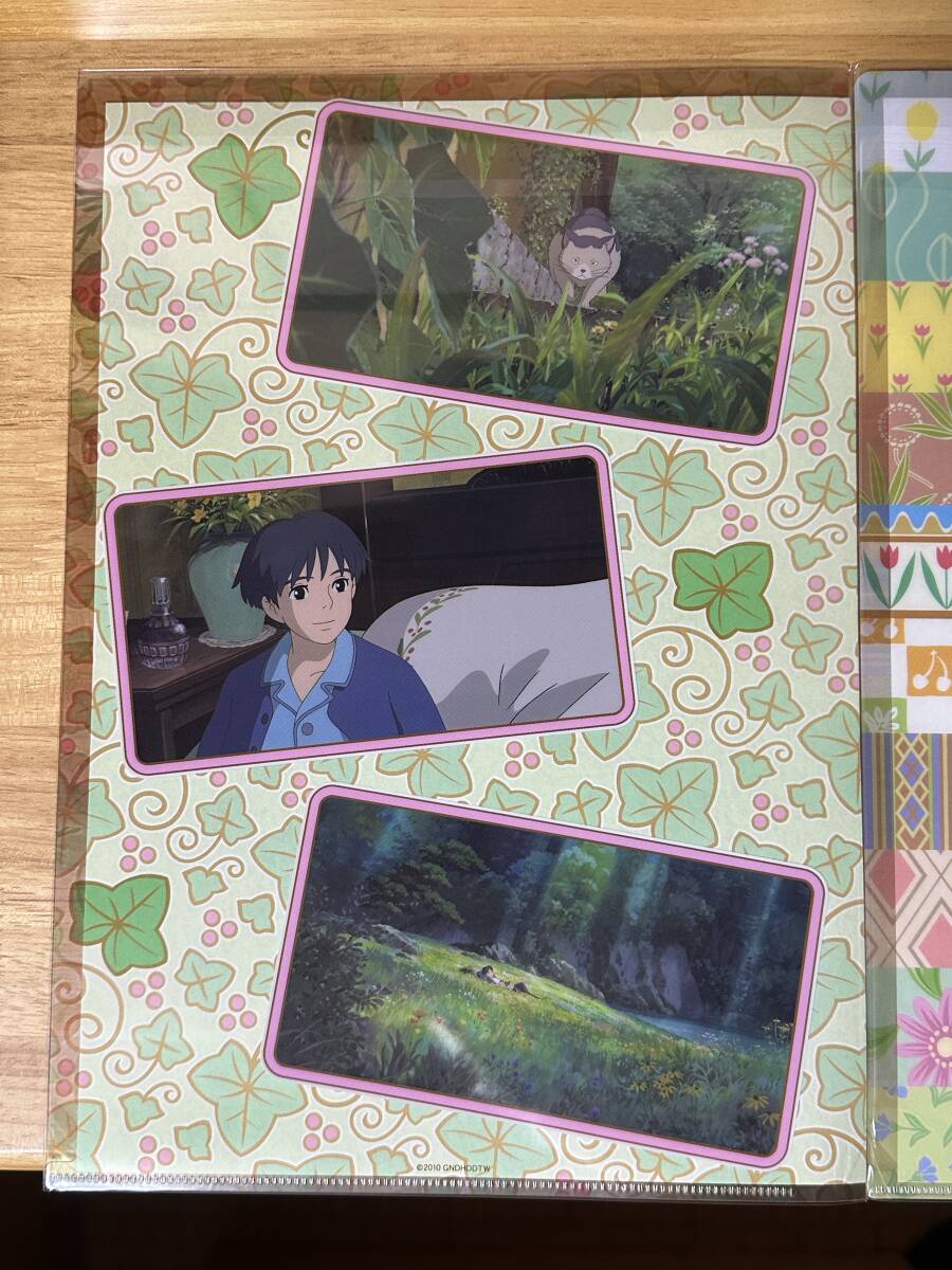 未使用★映画「借りぐらしのアリエッティ」　クリアファイルセット　A4サイズ用2枚組★映画館購入品_画像5