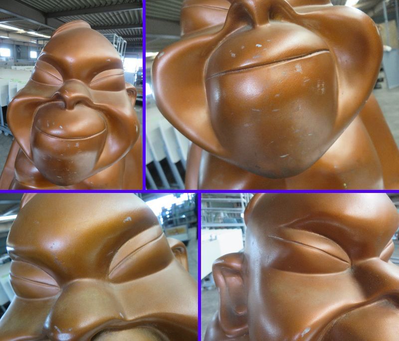 RU-497★BILIKEN/ビリケン☆大阪名物☆約9kg☆オブジェ/開運/金運/縁起物/置物/商売盛★中古品_画像2