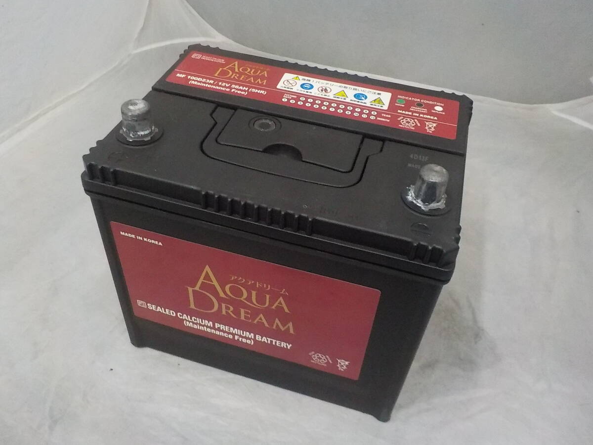 1円～■中古品■100D23R■AQUA DREAM■國産車 充電制御車対応バッテリー■互換65D23R/70D23R/75D23R/80D23R/85D23R/90D23R/95D23R/100D23R