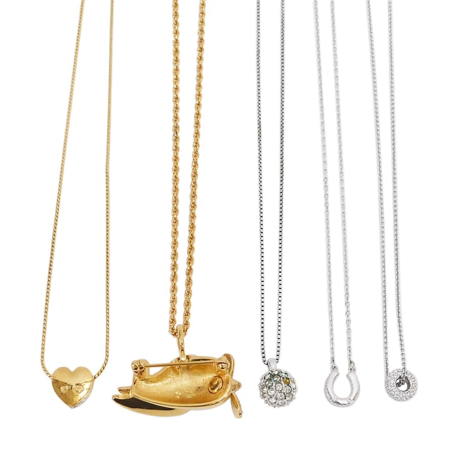 1円■ 美品あり スワロフスキー アクセサリー10點(diǎn)まとめ ペンダント?リング?ブレスレット SWAROVSKI ■E.Csi.tl-19