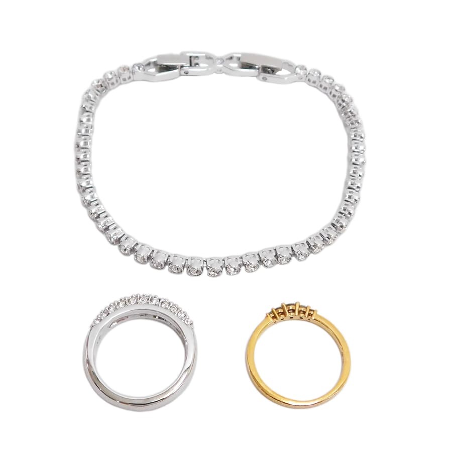1円■ 美品あり スワロフスキー アクセサリー10點(diǎn)まとめ ペンダント?リング?ブレスレット SWAROVSKI ■E.Csi.tl-19