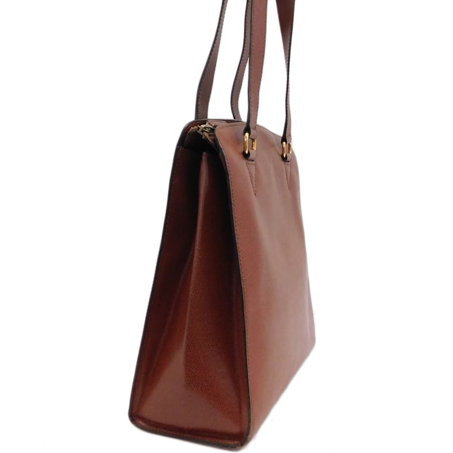 1円■美品 セリーヌ トートバッグ M94 ブラウン系 レザー お買(mǎi)い物 おでかけ 普段使い CELINE ■E.Bug.pD-06