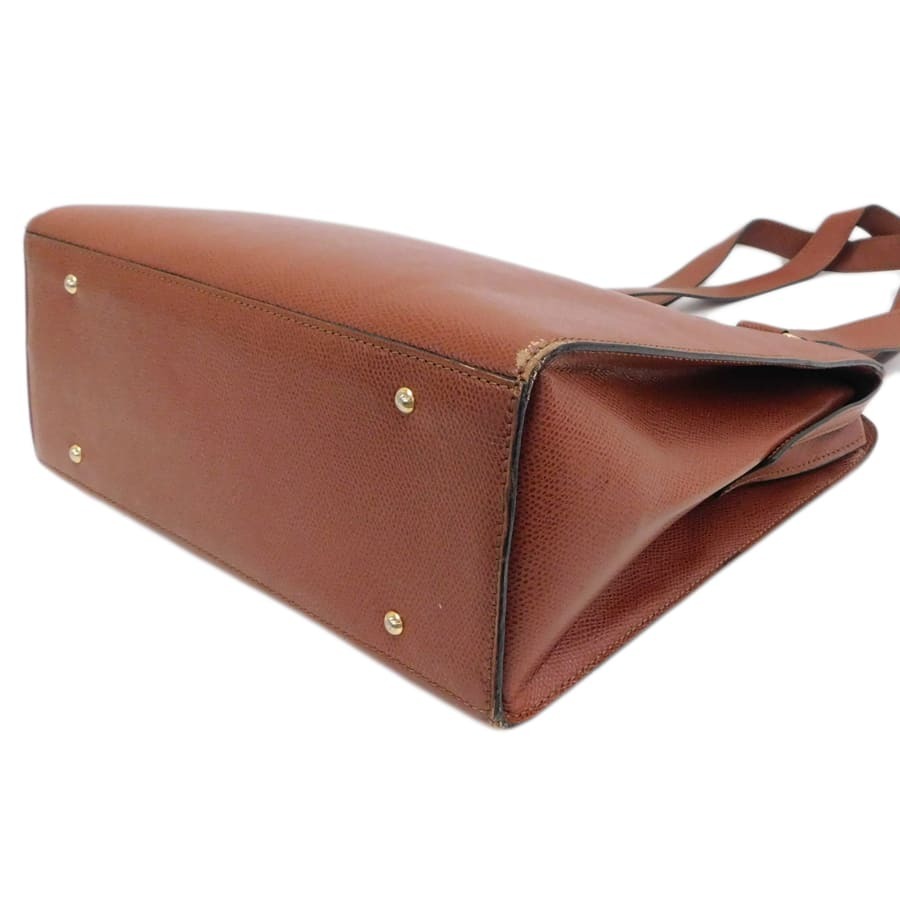 1円■美品 セリーヌ トートバッグ M94 ブラウン系 レザー お買(mǎi)い物 おでかけ 普段使い CELINE ■E.Bug.pD-06