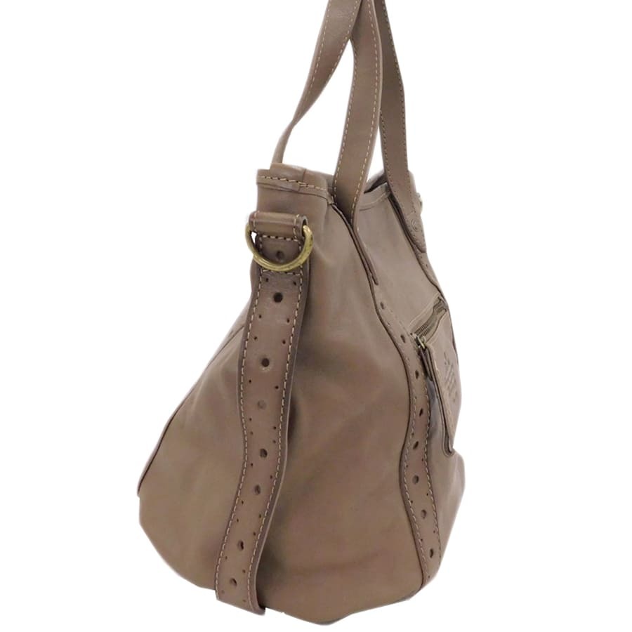 1円■極美品 ダコタ 2wayバッグ グレー系 レザー お灑落 お出掛け Dakota ■E.Bmo.zE-15