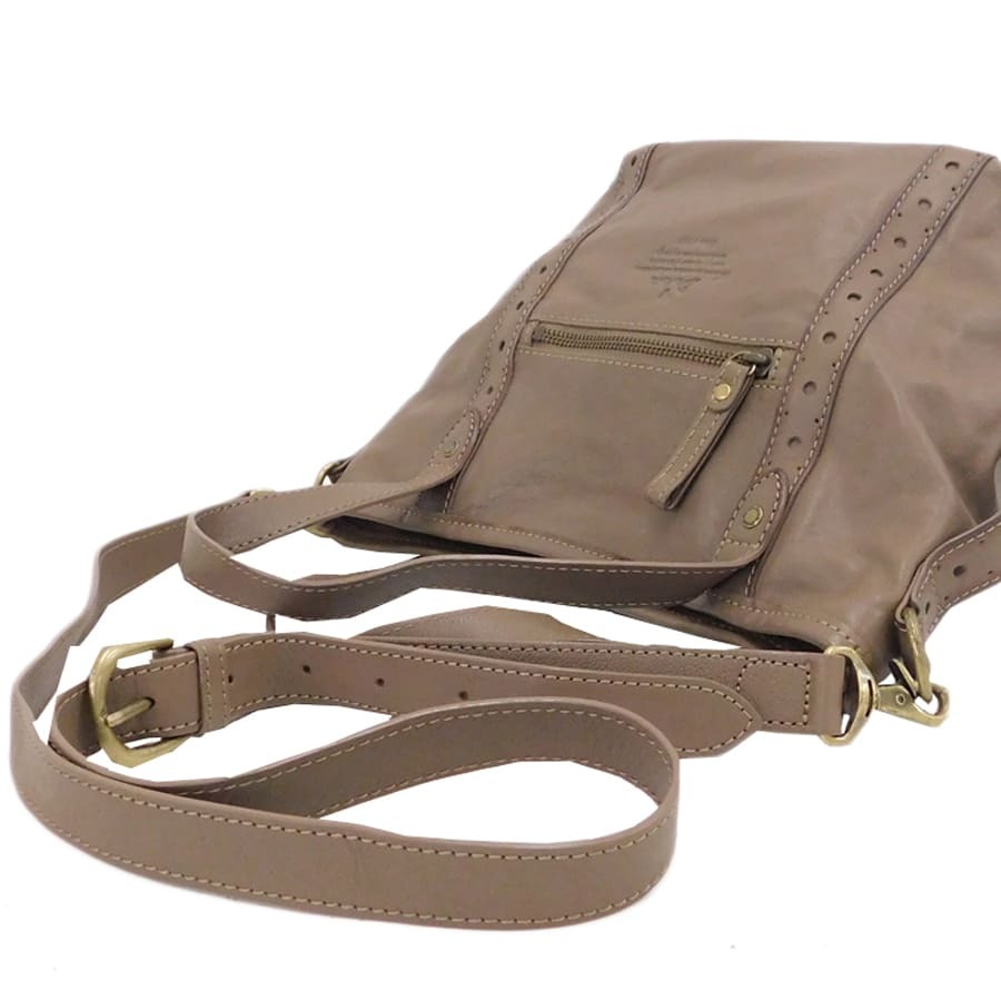 1円■極美品 ダコタ 2wayバッグ グレー系 レザー お灑落 お出掛け Dakota ■E.Bmo.zE-15