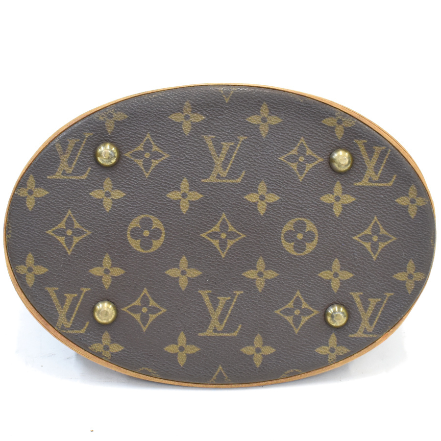 1円◆定価18萬 LOUIS VUITTON ルイヴィトン トートバッグ バケットPM M42238 モノグラム ブラウン◆K.Cip.lA-14