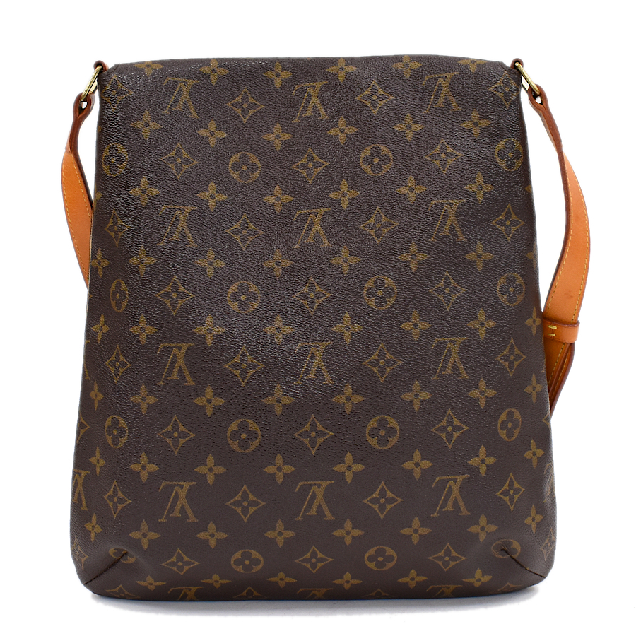 1円◎定価13萬(wàn) 美品 LOUIS VUITTON ルイヴィトン ショルダーバッグ ミュゼット M51256 モノグラム ブラウン◎E.Clp.tJ-26
