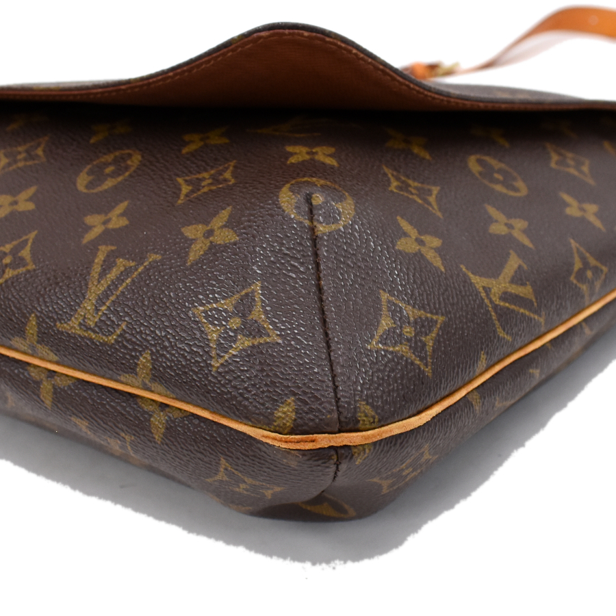 1円◎定価13萬(wàn) 美品 LOUIS VUITTON ルイヴィトン ショルダーバッグ ミュゼット M51256 モノグラム ブラウン◎E.Clp.tJ-26