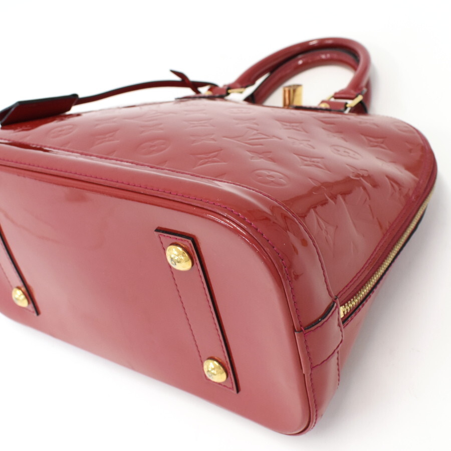 1円◎定価32萬 美品 LOUIS VUITTON ルイヴィトン アルマPM ハンドバッグ M91770 ヴェルニ エナメル ローズアンディアン◎E.Ces.tI-04