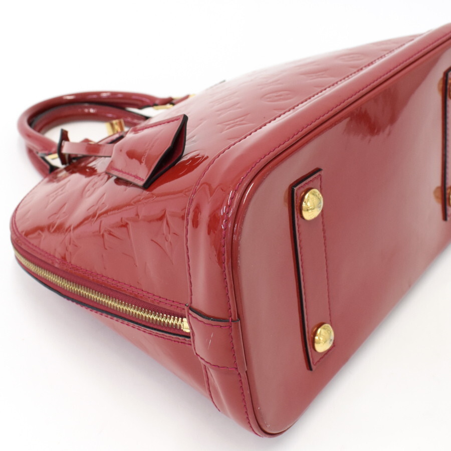 1円◎定価32萬 美品 LOUIS VUITTON ルイヴィトン アルマPM ハンドバッグ M91770 ヴェルニ エナメル ローズアンディアン◎E.Ces.tI-04