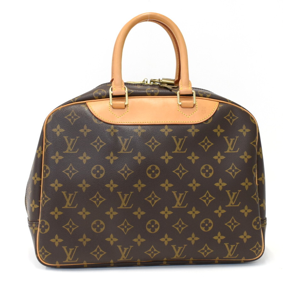 1円◎定価20萬 極美品 LOUIS VUITTON ルイヴィトン ハンドバッグ ドーヴィル M47270 モノグラム ブラウン◎E.Clo.pD-03