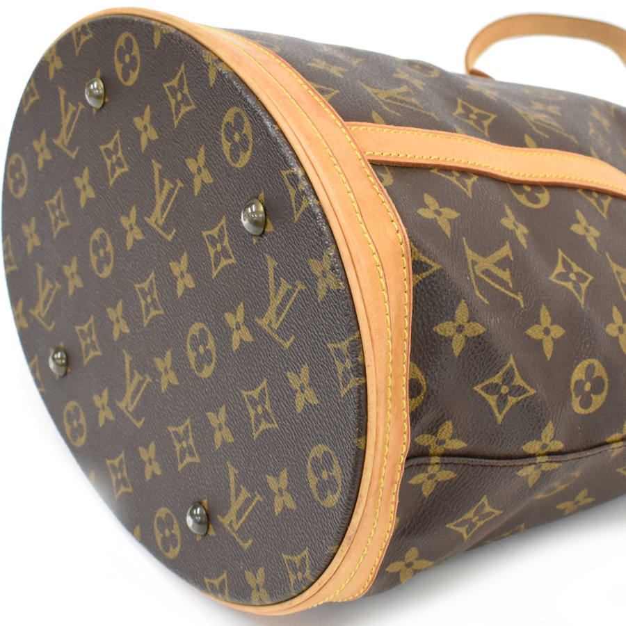1円◆定価14萬(wàn) 外側(cè)美品 LOUIS VUITTON ルイヴィトン トートバッグ ショルダー バケットGM M42236 モノグラム◆E.Cmg.pD-29
