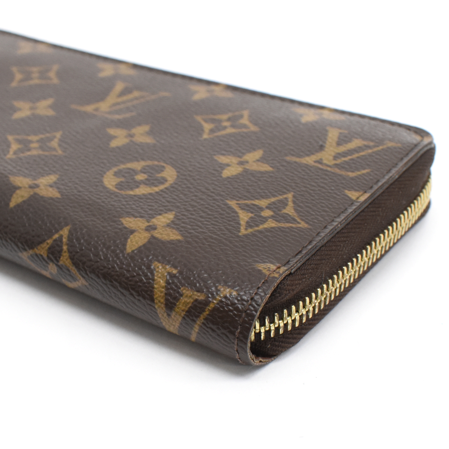 1円◎美品 LOUIS VUITTON ルイヴィトン ジッピーウォレット 長財(cái)布 M60017 モノグラム ブラウン Zippy Wallet◎E.Clo.oT-it28